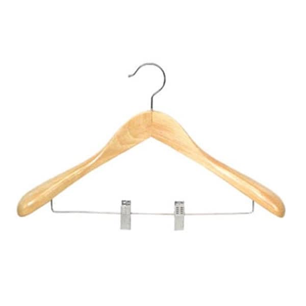 Proman TRD8833 Taurus Suit Hanger with Clips - 12 hangers